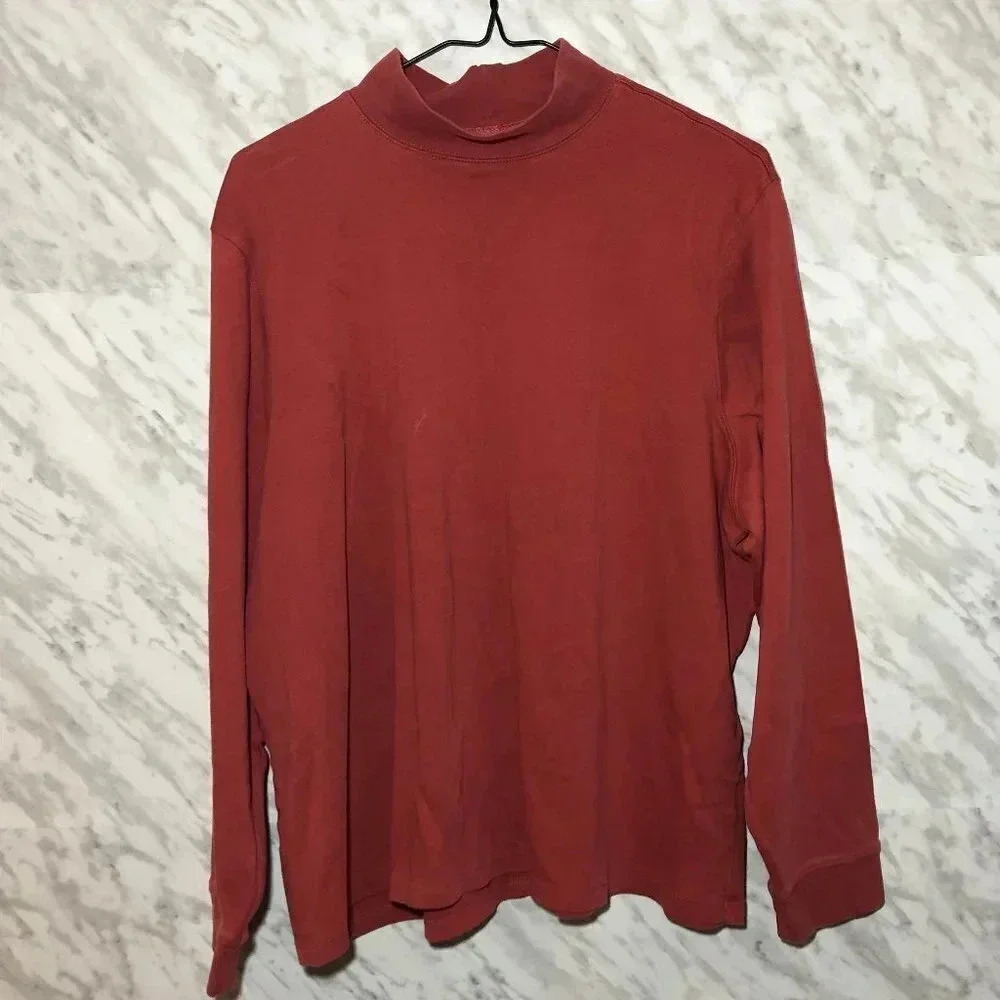 LL Bean Long Sleeve Top  Pink Plus Size 2X